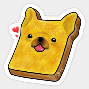 Frenchie Toast Sticker